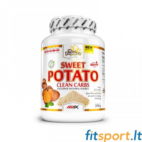 Amiksa kungs. Popper's® Sweet Potato Clean Carbs 1000g 